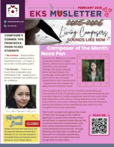 EKS Music School in Quincy MA Newsletter