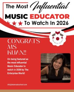 KS Music School Director Ellyses Kuan is featured in The Enterprise World's 2026 cover story, celebrating leadership, music education, and community impact.